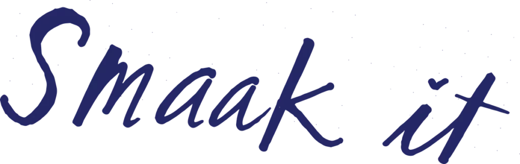 Handwritten words: smaak it